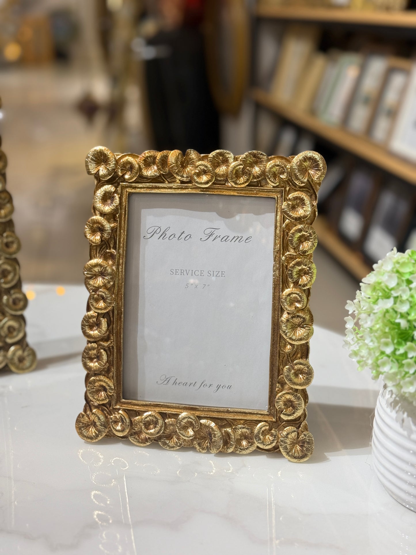 Fatima Home Décor Imperial Gold Frame Trio – Ornate Resin Picture Frames in 3 Sizes