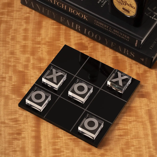 Lucite Acrylic Tic Tac Toe Game Set